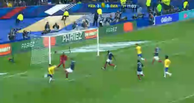 Brasil vence a França de virada por 3 a 1, batendo o adversário em seu campo