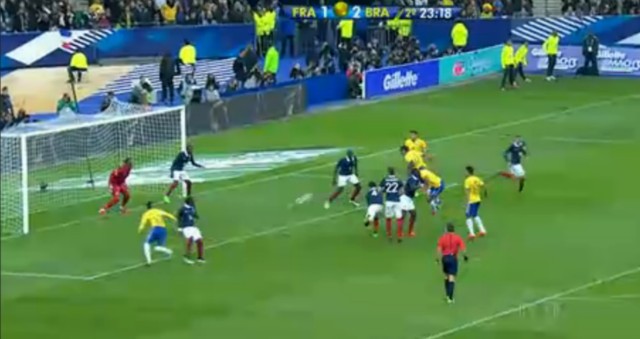 Brasil vence a França de virada por 3 a 1, batendo o adversário em seu campo
