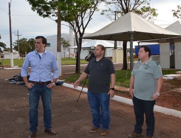 Organizadores da Três Lagoas Florestal realizam visita técnica no Parque de Exposições