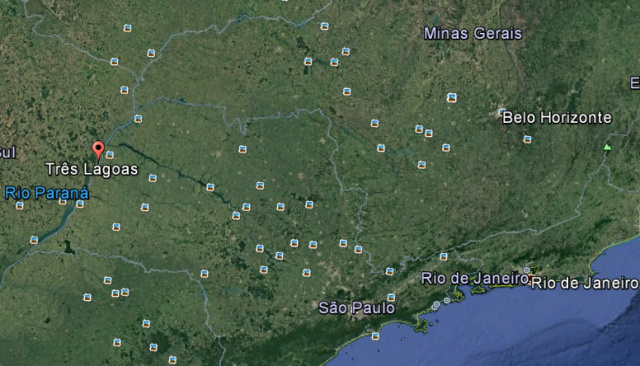 Fibria potencializa logística no Bolsão com Terminal em Aparecida do Taboado (MS) Três Lagoas está situada em posição geográfica privilegiada, fazendo fronteira com o estado de São Paulo e próximo de Minas Gerais e Goiais (Foto: Reprodução)