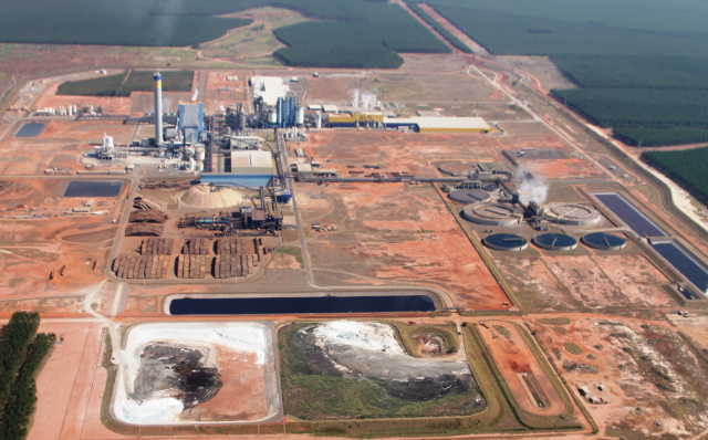 Fibria potencializa logística no Bolsão com Terminal em Aparecida do Taboado (MS) A construção da primeira unidade de produção da FIbria, que entrou em operação em 2009 catapultou investimentos no setor logístico do município (Foto: Ricardo Ojeda/Arquivo)