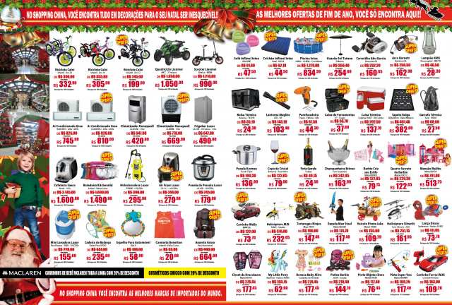 Shopping China realiza uma semana promoção especial de “Natal”