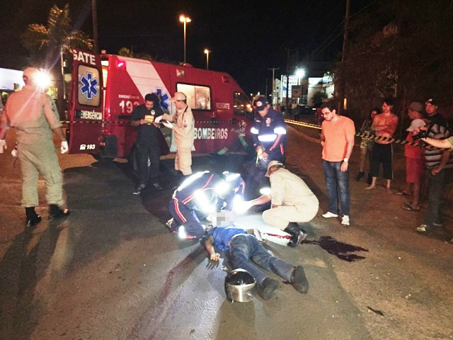 O acidente aconteceu na avenida Ranulpho Marques Leal (Foto: Marco Campos/Perfil News)