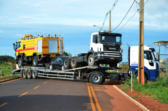 O veículo, devidamente equipado, foi cedido ao Aeroporto de Três Lagoas, por meio da Secretaria de Estado de Obras Públicas e de Transportes. (Foto: Assessoria de Comunicação)