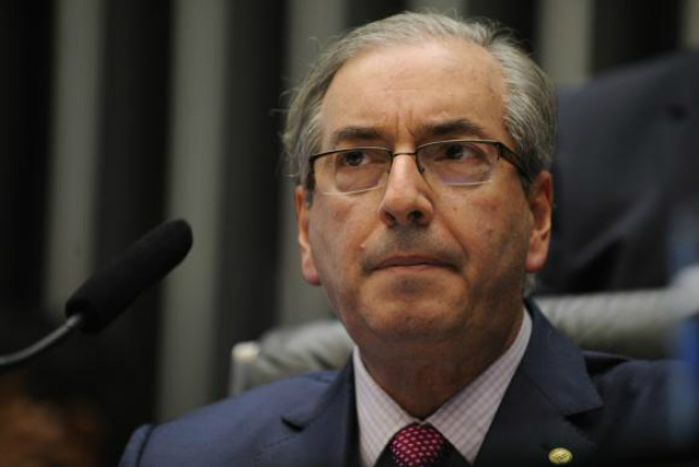 O deputado federal Eduardo Cunha ocupava o lugar de presidente da Câmara dos Deputados (Foto: Divulgação)
