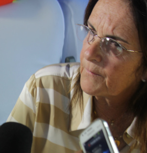 Presidente da Petrobras diz que fábrica de fertilizante obedece cronograma Aparentando preocupação devido as turbulência que a Petrobras passa atualmente, a executiva da empresa falou com o Perfil News (Foto: Ricardo Mendes)