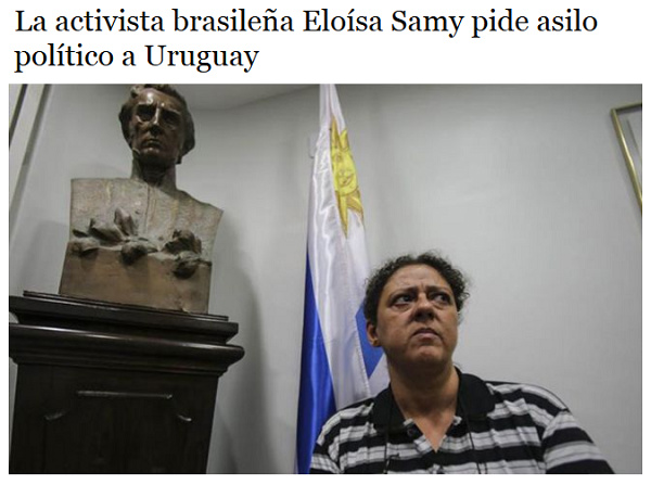 A advogada Eloisa no consulado do Uruguai, no Rio de janeiro (Foto: Google)