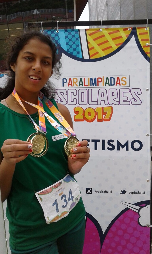 Atletas três-lagoenses conquistam bons resultados nas Paralimpíadas Escolares