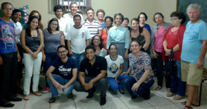 Voluntários integrantes da Pastoral do Imigrante da Diocese de Três Lagoas (Foto: Assessoria)