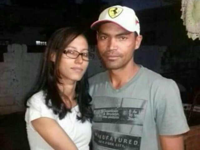 Adriele de Fátima Soares Silva, 27 anos, e o marido como Gilson Ferreira da Silva, 33 anos (Foto: Arquivo Pessoal)