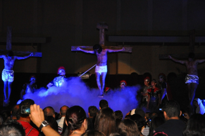O evento cultural e religioso vem sendo apresentado pelo grupo de Juventude Católica (Jovisa) (Foto: Divulgação/Assecom)