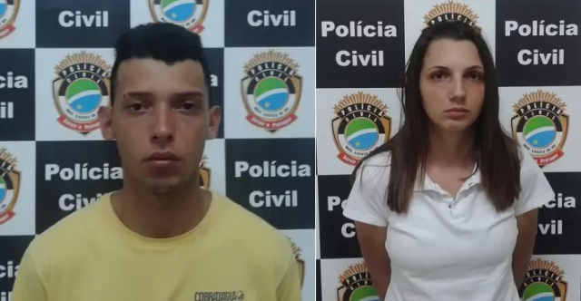 Jhonatan Lopes de Carvalho, 19 anos e Paula Raquel Campitelli, 31 anos foram identificados logo após o roubo. (Foto: divulgação)