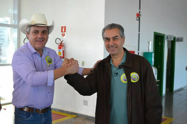 Ângelo e Reinaldo, confiantes e unidos na campanha rumo ao Legislativo e Governo de MS (Foto: Divulgação)