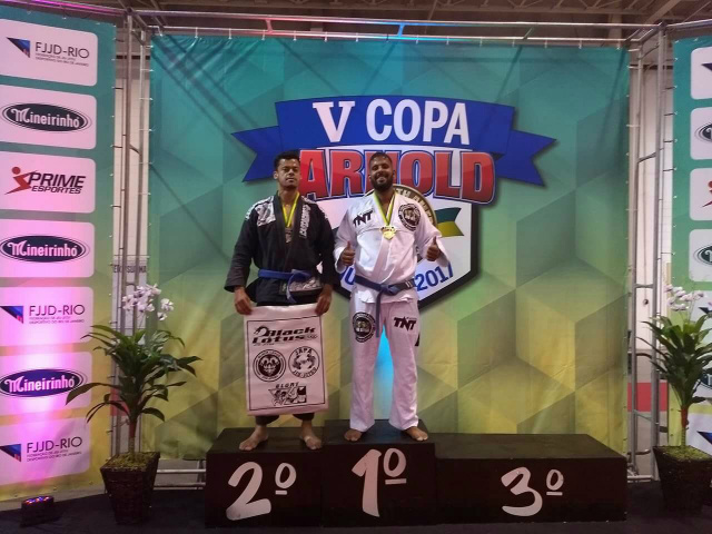 Tiago Alencar Borges, faixa azul, categoria masculino master 1 até 110kg, conquistou a medalha de ouro. (Foto: Assessoria)