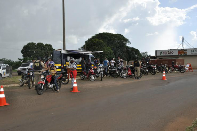 A operação desta vez pretende a segurança e prevenção antecipada ao início de um evento motociclístico que vai acontecer na cidade (Foto: Divulgação)
