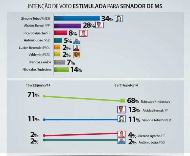 Na estimulada, a candidata do PMDB ao Senado est´na frente, com 34% das intenções de votos, segundo a pesquisa (Foto: Divulgação)