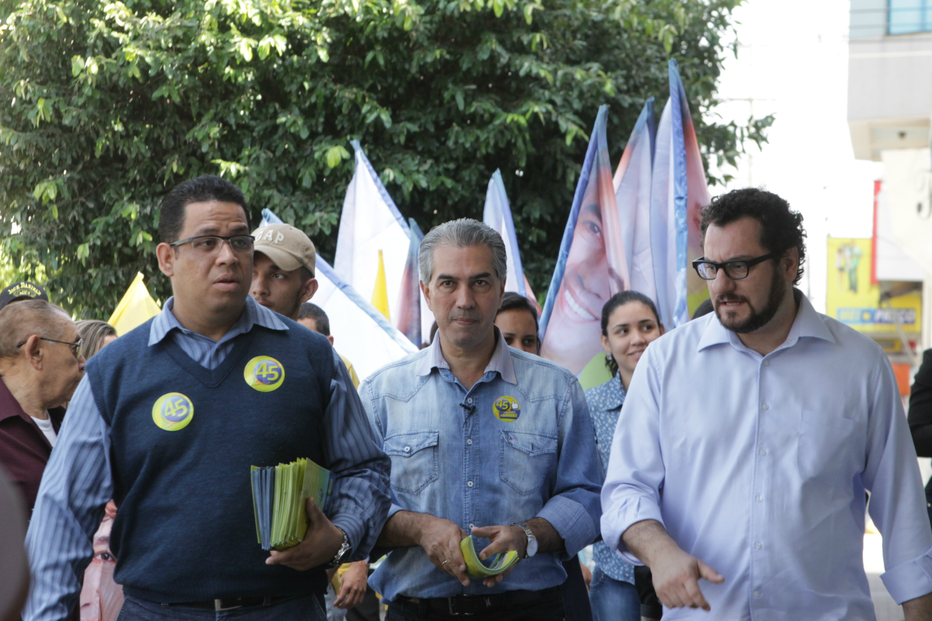 O candidato ao Governo do Estado cumpre agenda em Três Lagoas e inaugura seu comitê de campanha (Fotos: Larissa Lima)