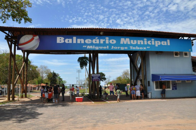 O balneário municipal está passando por manutenção na sua estrutura, para receber mais visitantes. (Foto: Divulgação)