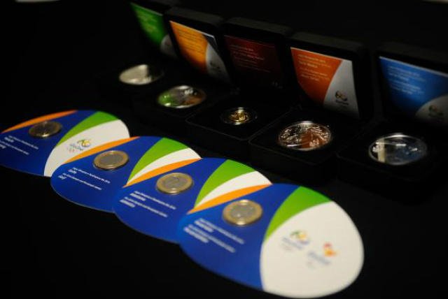 Moedas comemorativas das Olimpíadas Rio 2016 Tomaz (Foto: Silva/Agência Brasil)
