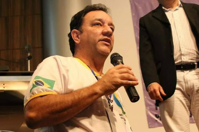 O presidente da Sititrel, Almir Morgão, durante o encontro (Foto: Assessoria)