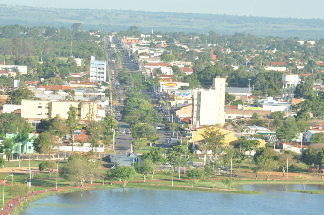 Vista de Três Lagoas, cidade que teve crescimento populacional acima de média nacional do IBGE provocado pela explosão industrial (Foto: Arquivo/Perfil News)