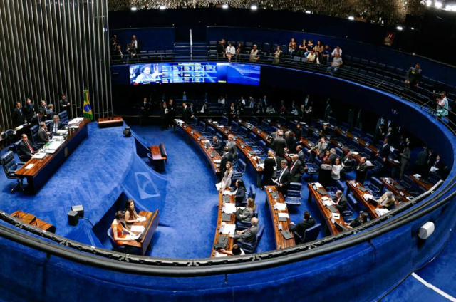Os senadores irão atuar como juízes durante a sessão de julgamento da presidente afastada Dilma Rousseff por crime de responsabilidade (Foto: Roque de Sá/Agência Senado)