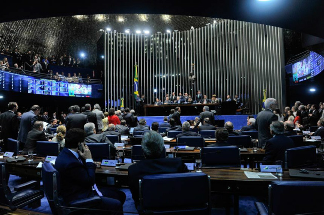 A sessão de julgamento do processo de impeachment no Senado deve ser finalizado na quarta-feira (31) (Foto: Jane de Araújo/Agência Senado)