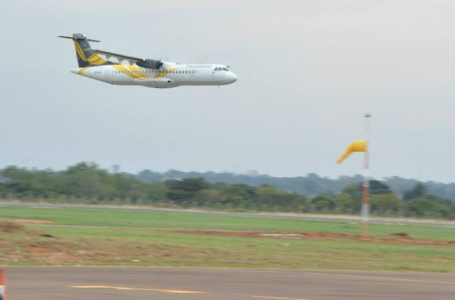 No voo diurno (para Guarulhos), a média tem sido de 50 a 60 passageiros (Foto:: Divulgação/Assecom)