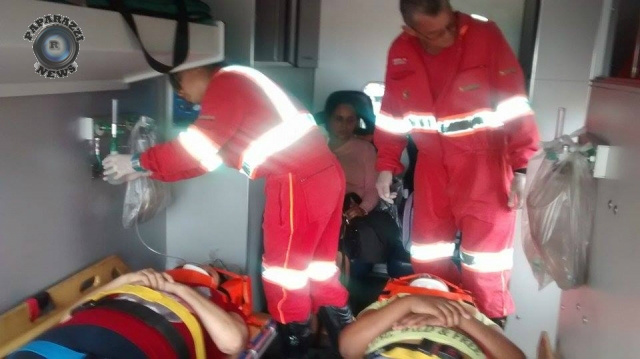 Os feridos foram encaminhados a um hospital no município paulista (Foto: Paparazzi News)