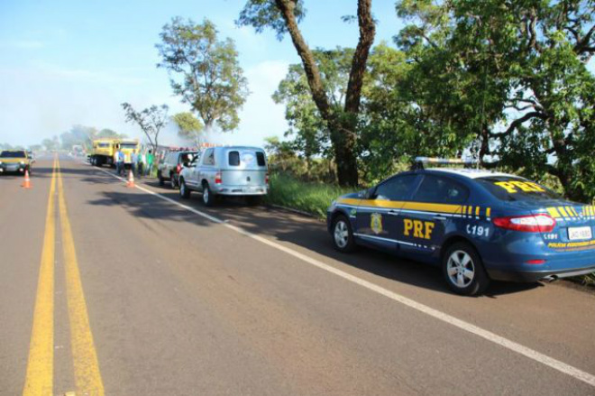 Local do acidente foi amplamente vistoriado pelas policias técnicas de Nova Andradina e Campo Grande (Foto: Jornal da Nova)
