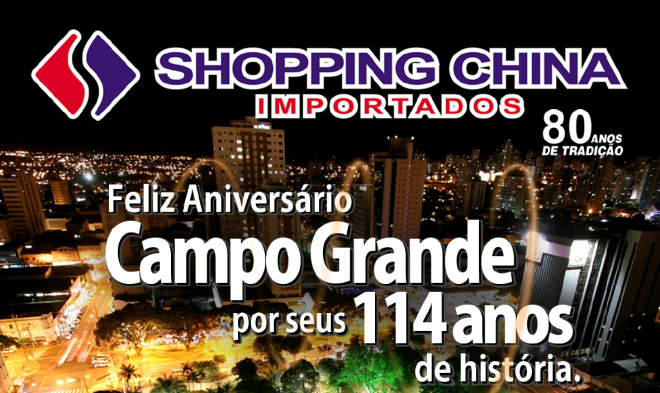 Shopping China comemora aniversário de Campo Grande com promoção especial