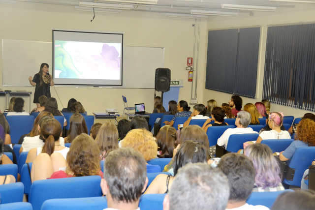 A palestra foi realizada no auditório do Senai de Campo Grande (Foto: Assessoria) 