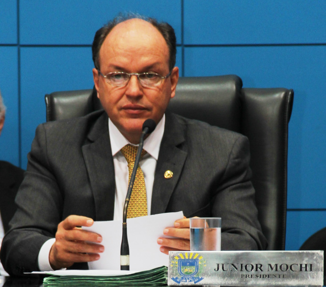 O deputado estadual Junior Mochi é presidente da Assembleia Legislativa (Foto: Assessoria) 