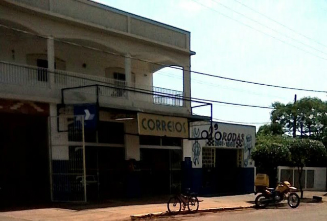 A agência dos Correios em Batagaussu, onde o preso trabalhava (Foto: Da Hora Bataguassu)