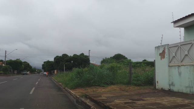 Na rua Egídio Thomé, no bairro Vila Nova morador disse que já denunciou o matagal no terreno ao lado da sua casa para a prefeitura, porém nenhuma providência foi tomada pelo poder público (Foto: Ricardo Ojeda) 