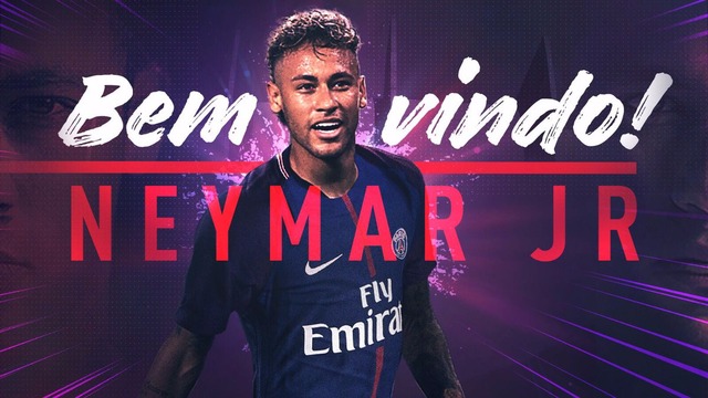 O PSG anunciou em sua conta no Instagram a chegada de Neymar pintando a Torre Eiffel de verde e amarelo. (PSG/Divulgação)