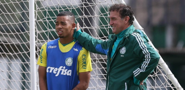 Gabriel Jesus e técnico Cuca foram apontados como destaques do Brasileiro. (Foto: Divulgação.)