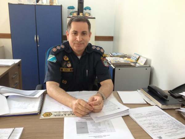 Subcomandante do 2° Batalhão de Polícia Militar, major Élcio Almeida. (Foto: Thairine Bernachi)