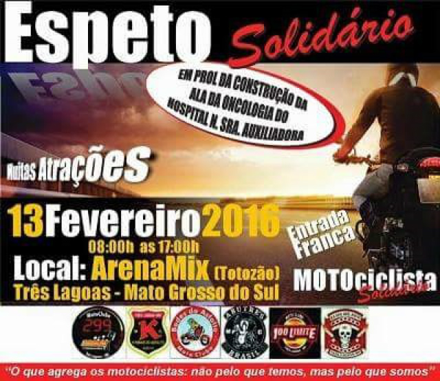 Seis motoclubes confirmaram presença na organização, além de amigos solidários que estarão contribuindo no dia da festa. (Foto: Divulgação)