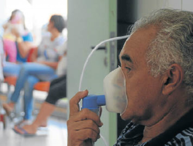 Demanda por problemas respiratórios aumentou (Foto: Paulo Ribas/Correio do Estado)
