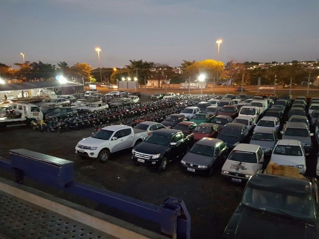 Veículos apreendidos nas rodovias de MS (Foto: PRF/Divulgação)