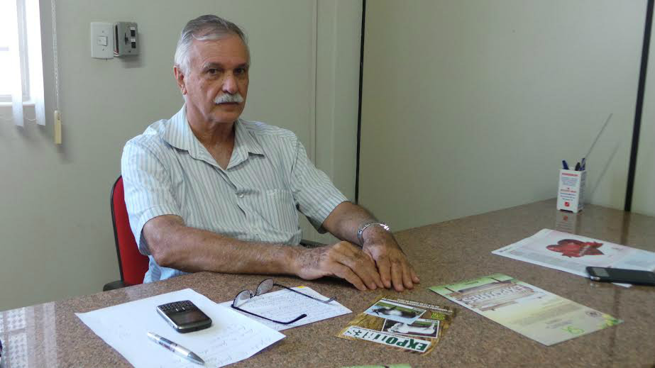 O presidente do Sindicato Rural,Pascoal Secco, pretende este edição da Expotrês voltada para o agronegócio e ao produtor rural (Foto: Ricardo Ojeda)