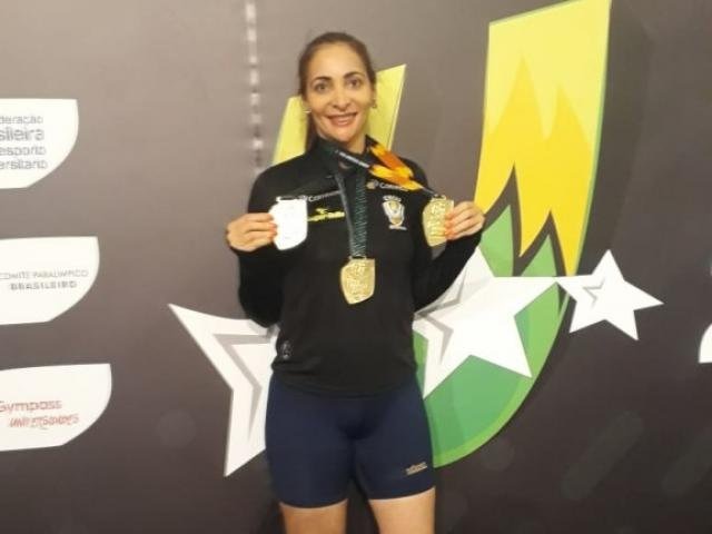 No atletismo, a paratleta de MS, Bethania Gomes, da Unigran, conquistou três ouros.