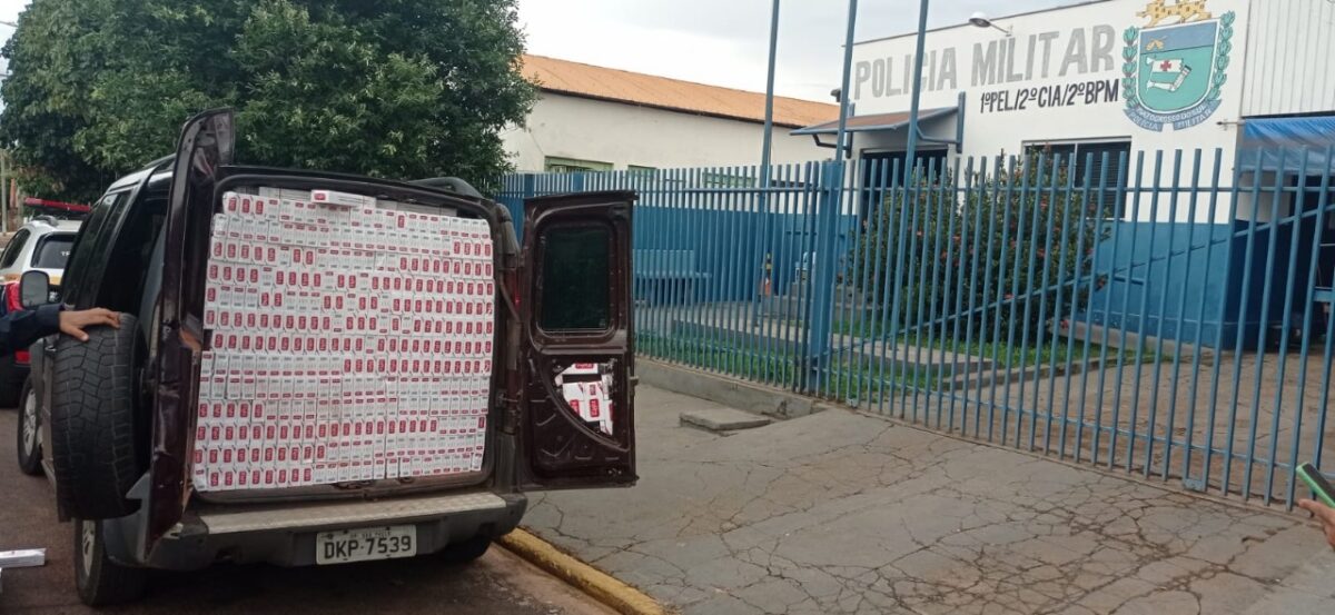 Polícia apreende cigarro contrabandeado em Brasilândia