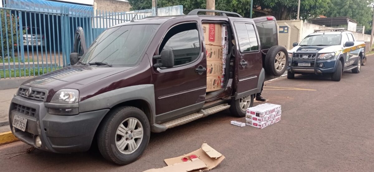 Polícia apreende cigarro contrabandeado em Brasilândia