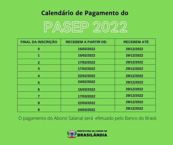 Abono Salarial Pis Pasep Calend rio 2022 Veja Se Recebe Hoje 23