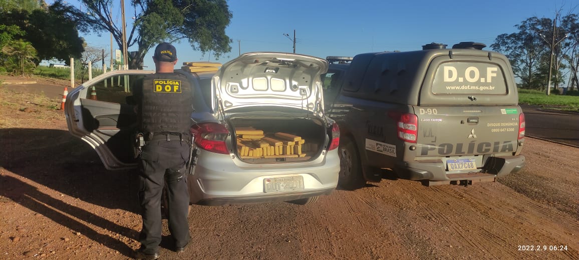 DOF apreende adolescente com quase 400 quilos de maconha em MS