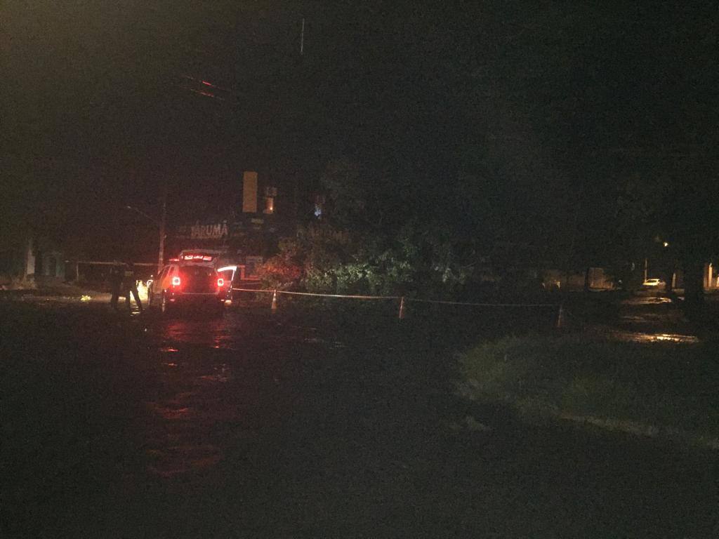 Temporal castiga Dourados no final da tarde desta terça-feira