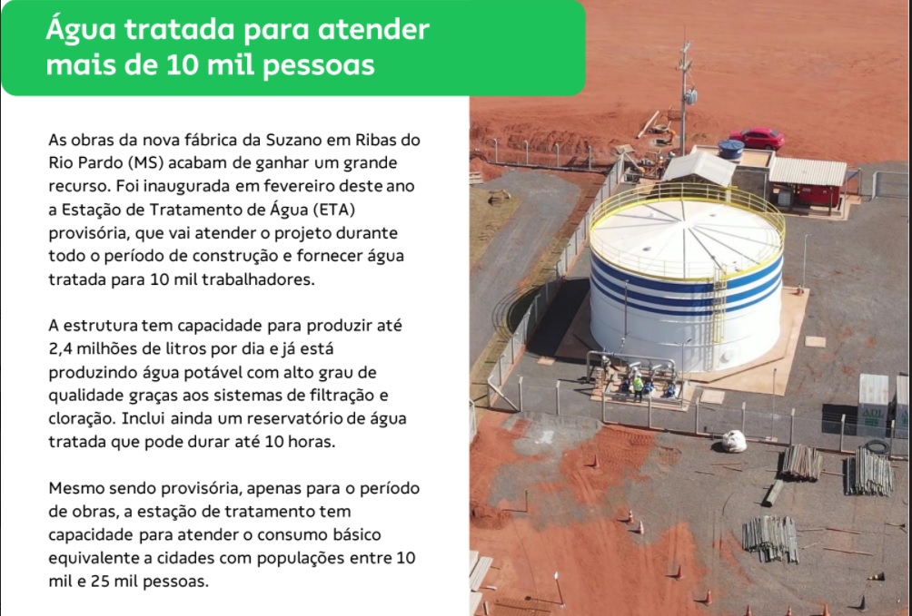 Projeto Cerrado já tem água tratada para atender mais de 10 mil pessoas Projeto Cerrado já tem água tratada para atender mais de 10 mil pessoas