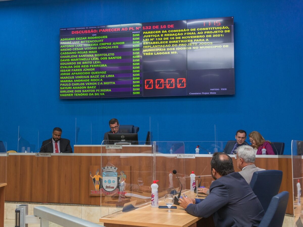 Cinco projetos de Lei são analisados em sessão na Câmara de Três Lagoas Cinco projetos de Lei são analisados em sessão na Câmara de Três Lagoas